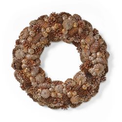 Pinecone Christmas Wreath, Holiday Decor