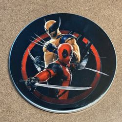 Wolverine & Deadpool Round Ceramic Coaster