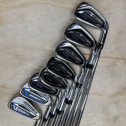 Cobra King F9 (7-9, P,S,G) F8 (5,6) One Length Irons RIGHT Stiff 