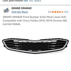 Chevy Malibu 2016-2018 Chrome ABS Grill (contact info removed)6

