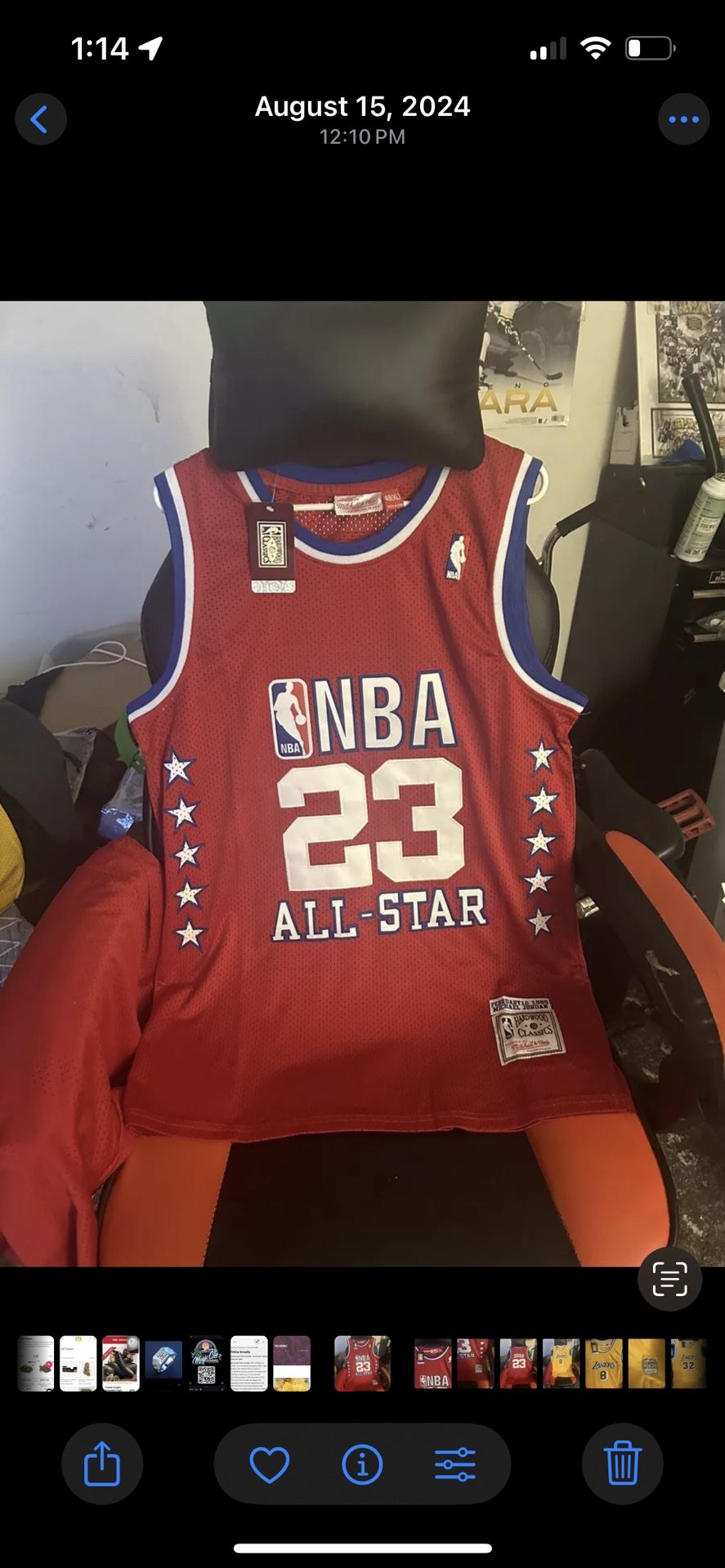 Jordan All Star Jersey Hard Wood Classic NWT XL