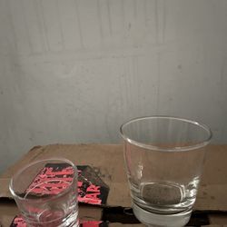 Wine/liquor  and Shot Glasses