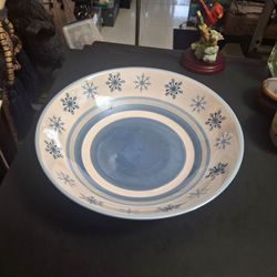 St. Nicholas Square "Winter Frost" Large 12"Wx3"H Bowl (Decorative Only)