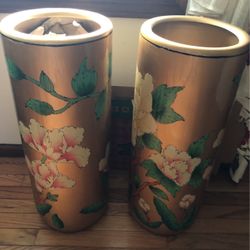 Tall Narrow Flower Vases.