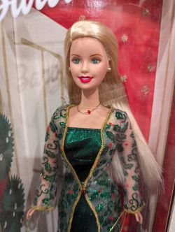 womens green lace dress happy holidays barbie doll special edition 1995 1993 NIB Green Red Dre –  cyclewarehouse.online main image 1