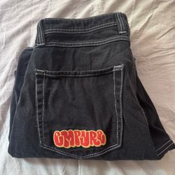 Empyre Embroidered Black Skate Pants 