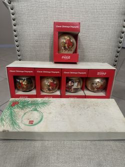 Antique Coca Cola Christmas Ornaments