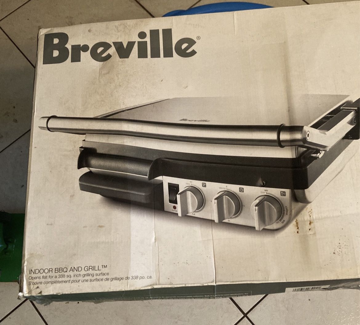 Breville Open BBQ Grill Contact Grill Sandwich Press Panini Press