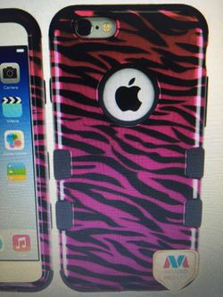 iPhone 6/6s Zebra Skin Hot Pink Protector Case Cover