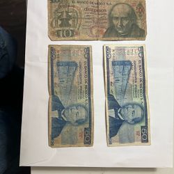 3 Billetes Mexicano $100 X3 Billetes