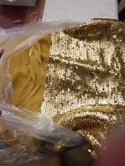 Shafonfabric With Hand Sewn Sequen