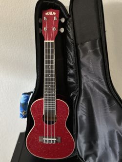 Red Glittery Ukulele 