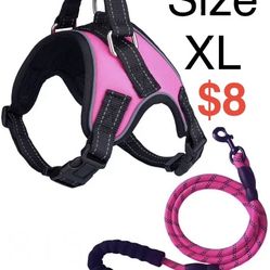 Kingtale Personalized Pet Harness – Deluxe No-Pull Dog Vest – Reflective Harness Set with Solid Nylon Leash