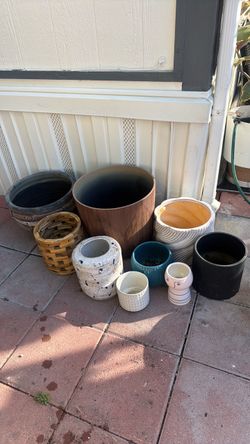 9 plant pots