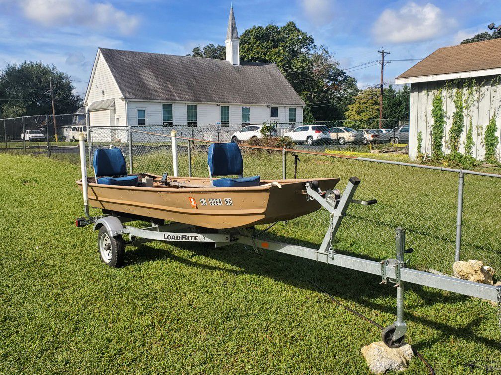 12ft Jon Boat With Load Rite Trailer