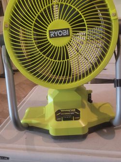 Ryobi ONE+ 18V Hybrid 12" Whisper Series Misting Air Cannon Fan Tool Only!!!