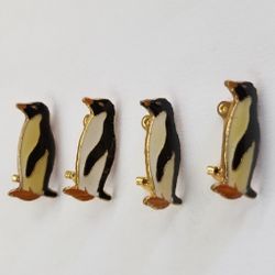 4 Small Penguin Pins