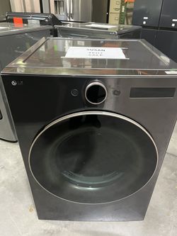 LG - 7.4 cu. ft. Smart Front Load Electric Dryer with AI Sensor Dry & TurboSteam™ Technology - Model: DLEX6500B -  MSRP 1599