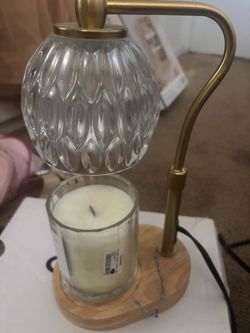 Candle Warmer Lamp with Glass Shade