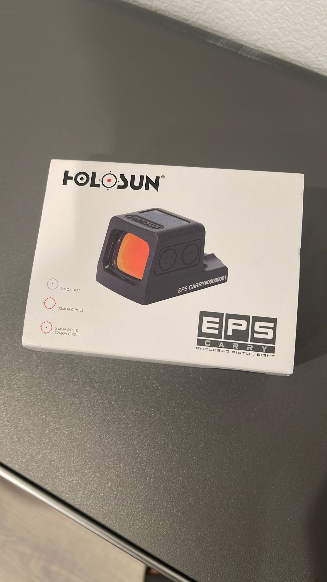 HOLOSUN EPS Carry Red Dot MRS 32 MOA Circle Plus 2 MOA Dot