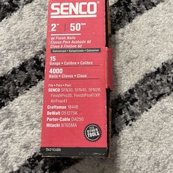 Senco 2” 50mm 15 Gauge 60% Full So Over 2000 Nails