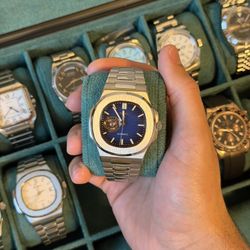 Seiko Mod: Blue Open Heart Nautilus 