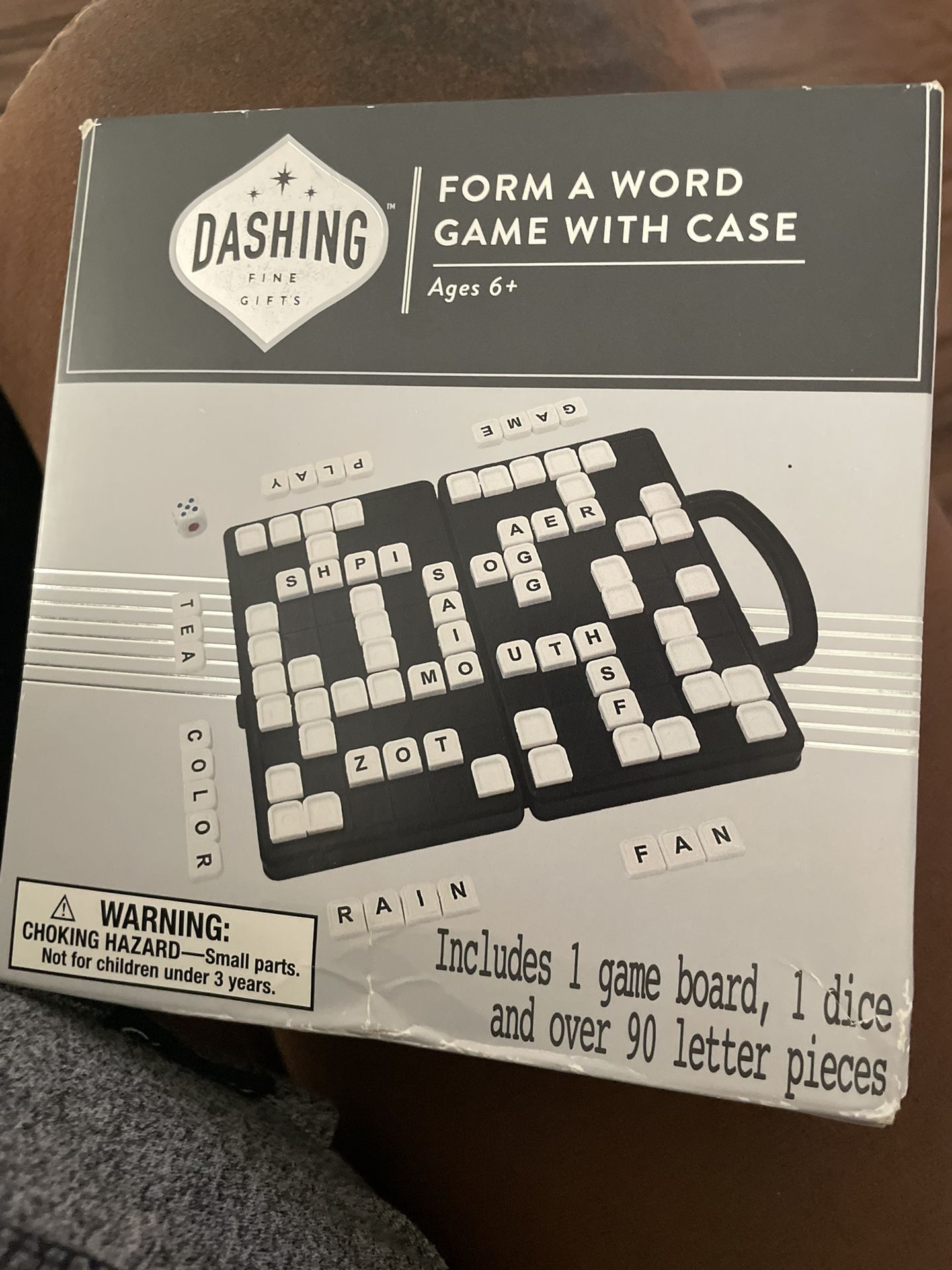 dashing fine gifts form a word game with case