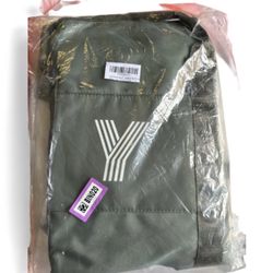 Vogewood Initial "Y" Travel Shoulder Bag Gym Duffel Tote w/ Laptop Sleeve Green