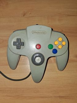 OEM Nintendo 64 Controller - Original Gray (Tested & Working)