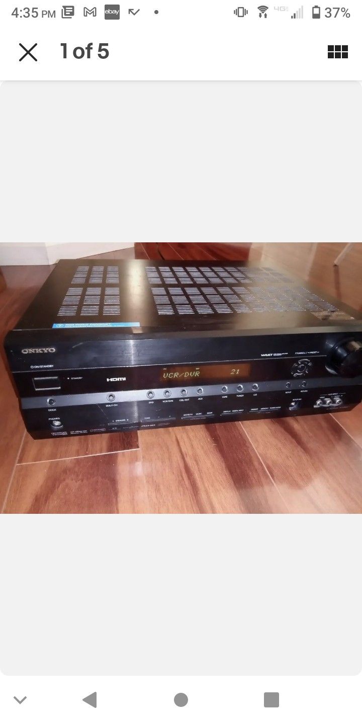 Onkyo HT-R667 Home Theater Receiver - Excellent, 7.1 surround Sound HD for parts