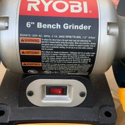 Ryobi 6” Bench Grinder