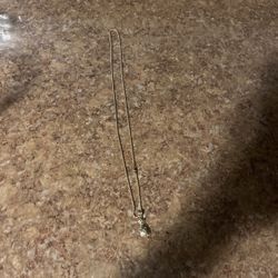 Real Gold 10k Rope Chain & 10k Bagchasing Pedent Got It For 650$ Together For Just Chain 300$ For Pedent 250$