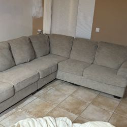 Grey 3 Piece Sectional Couch