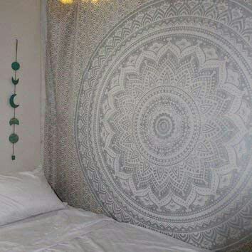 Bohemian Hippie Metallic Shine Wall Tapestry