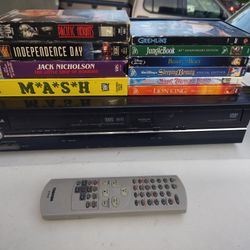 DVD VHS player with remote 