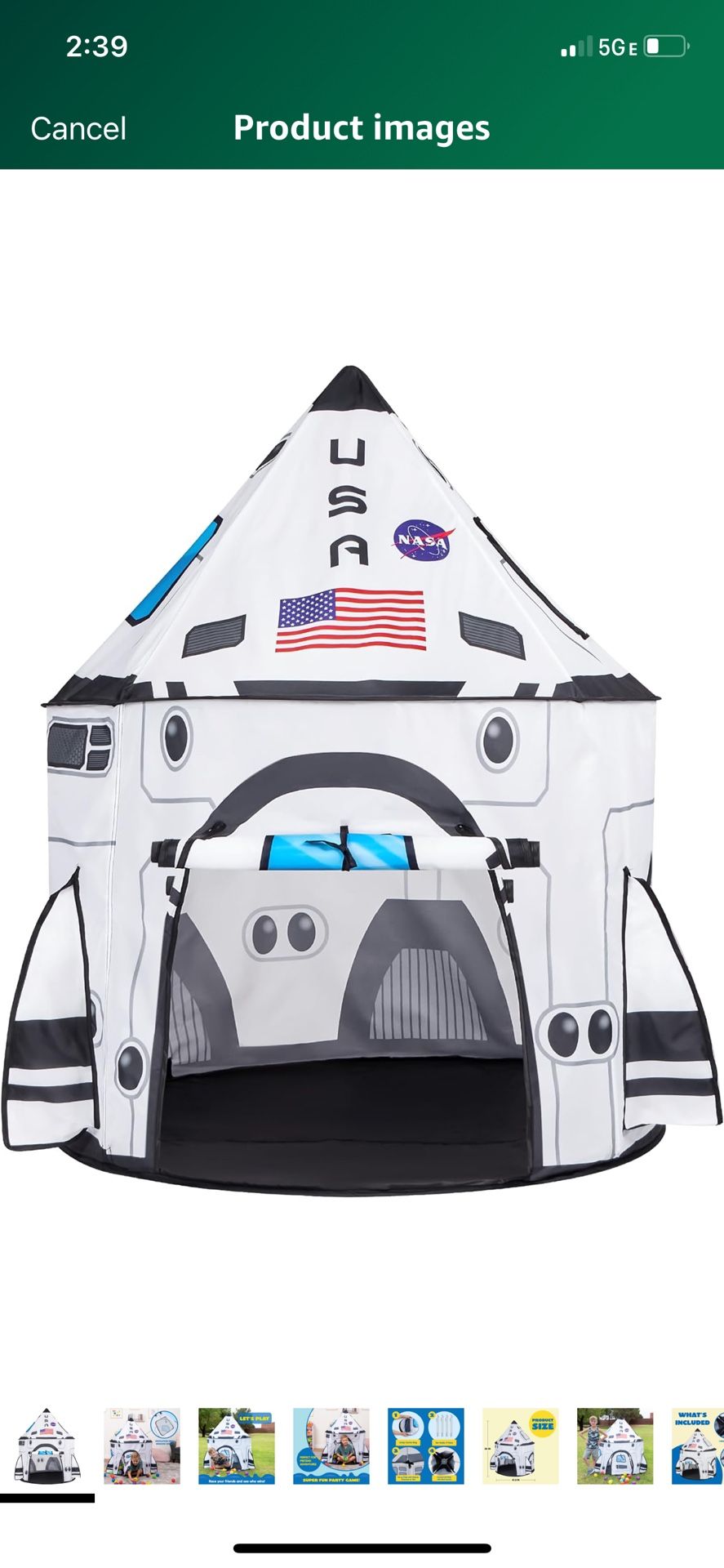 Spaceship Play Tent