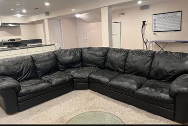 Leather Sectional 