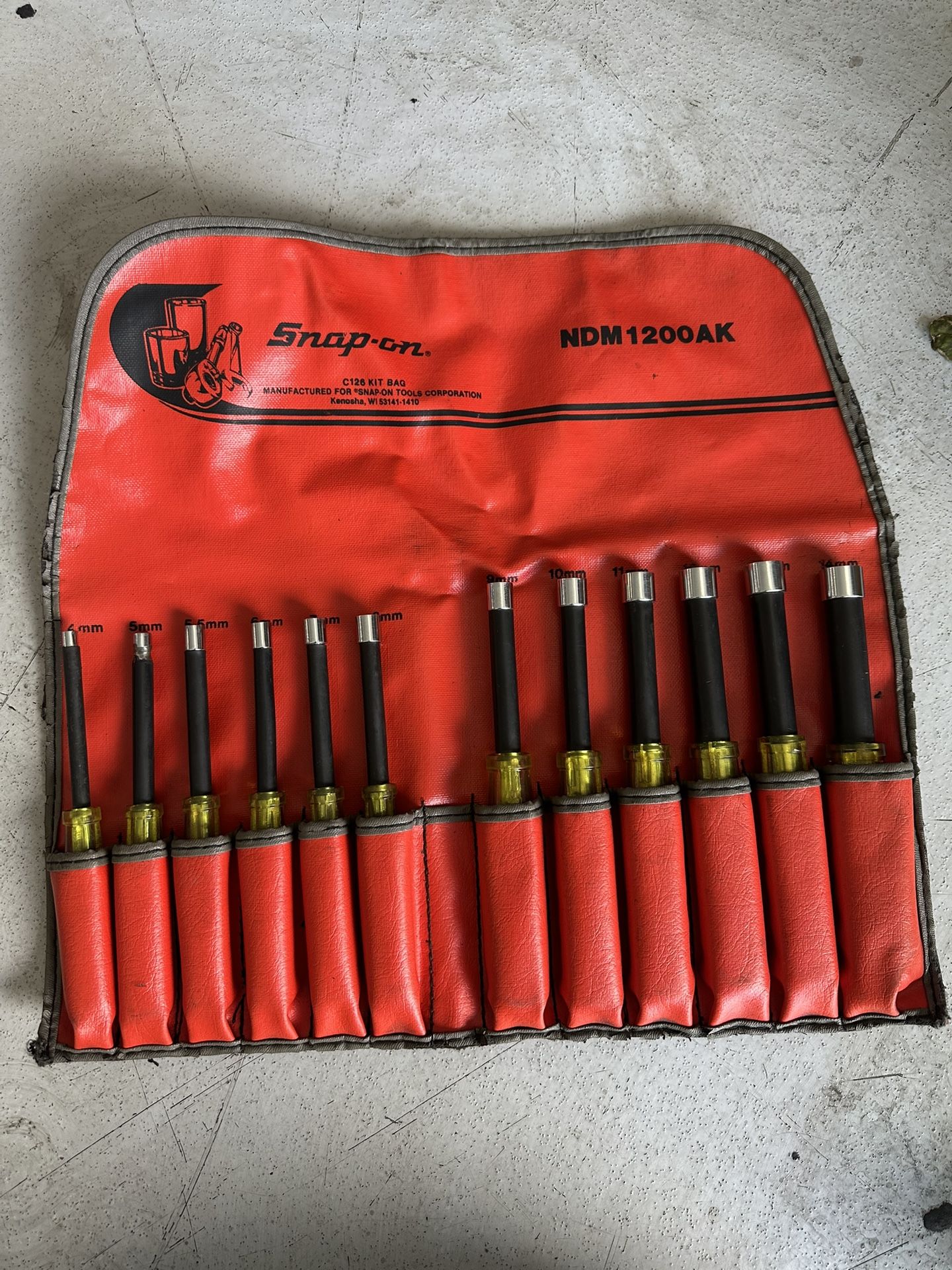 Snap-on Snap on NDM 1200ak Insulated Metric Nut Driver 12pc Set