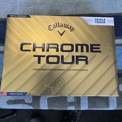 1 Dozen brand new Callaway Chrome tour golf balls