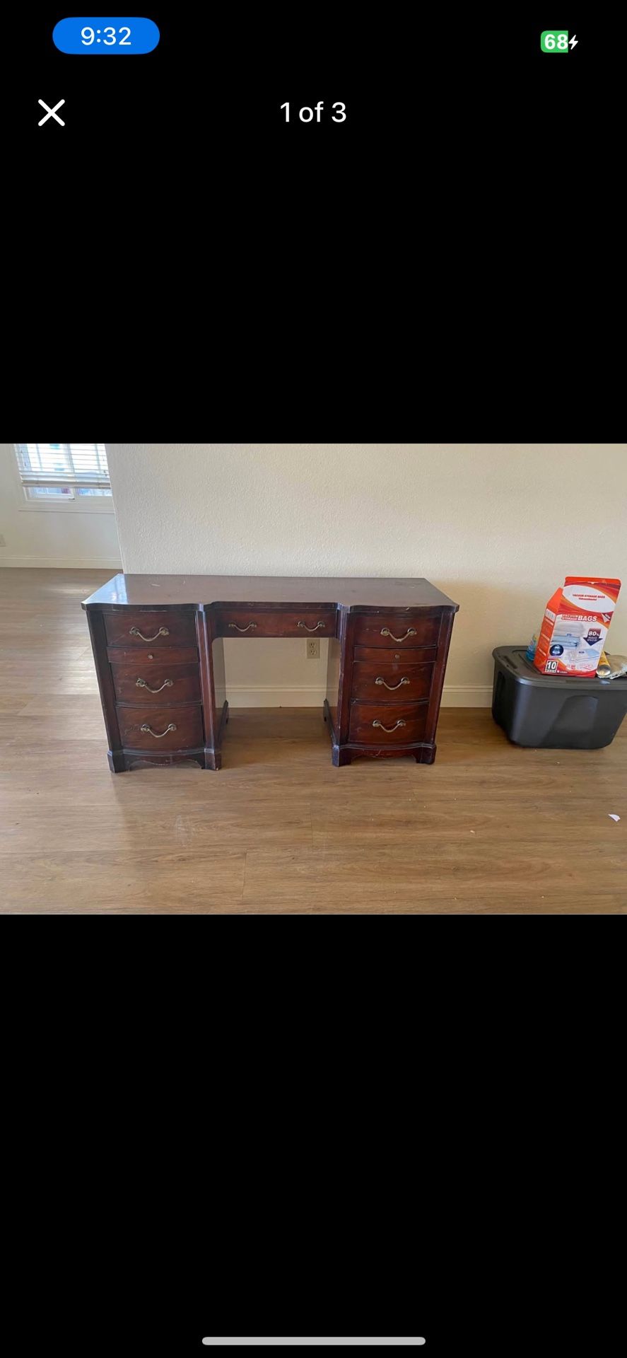 Unique Antique Wood Dresser/Desk/Vanity