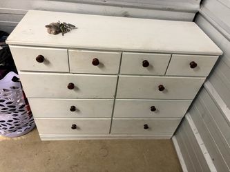 White Wooden Dresser