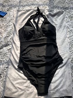 Black One Piece Bathing Suit