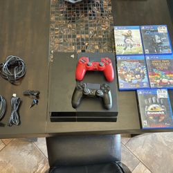 PS4, Two controllers, 6 Games