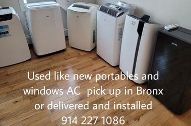 Like new used portables and windows AC