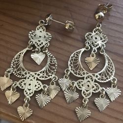 14kt filigree  earrings