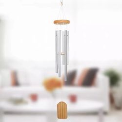 Large 5 Tubes Windchime Chapel Bells Wind Chimes Outdoor Garden Home Decor US