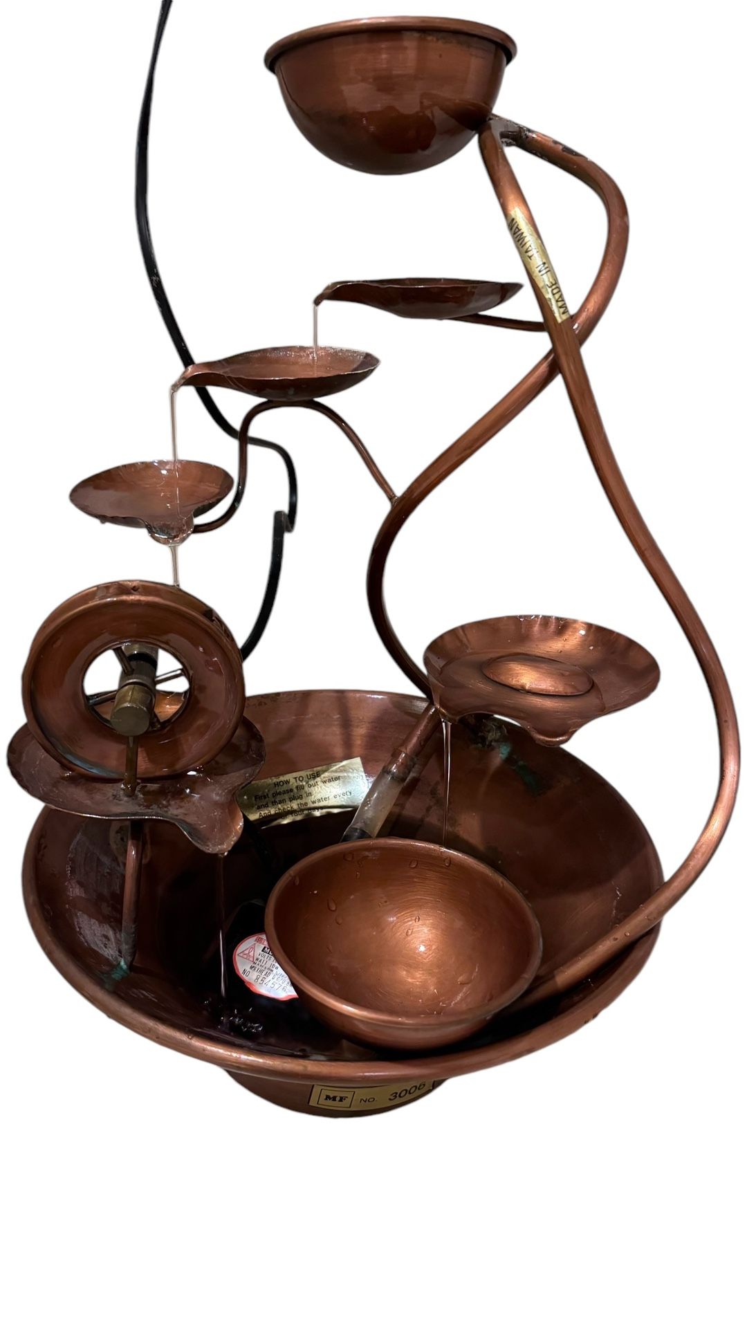 Tabletop Fountain Desktop Fountain Pure Copper Living Room Office Desktop Water Fountains Decoration