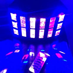 Led DJ light Strobe Lights For Christmas Party Lights with multicolor beams by IR remote control and DMX for birthday wedding party stage lighting