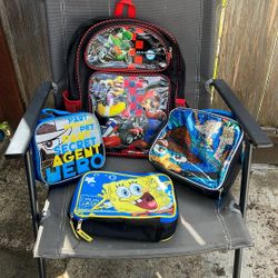 Super Mario Kart backpacks and lunch bags  