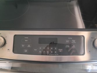 Ge 30in slide in range radiant cooktop model #6s630sf1ss